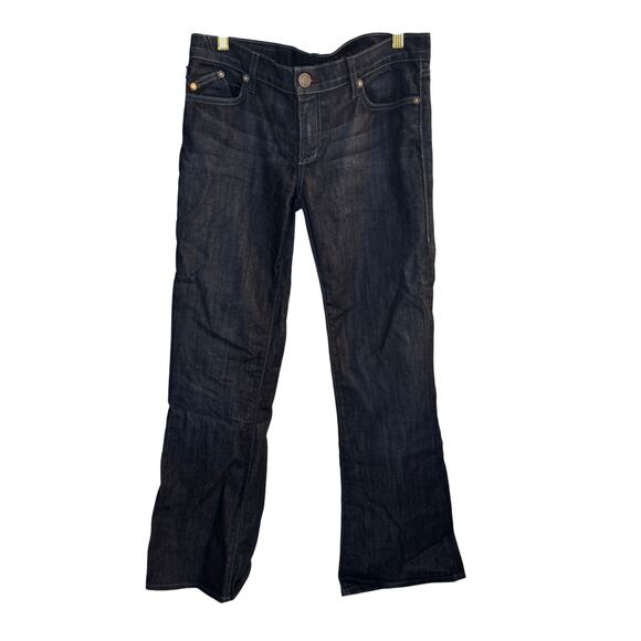 Rock & Republic Denim - Rock & Republic Jeans Women's 32 Dark Blue Bootcut Embroidered Logo Mid Denim